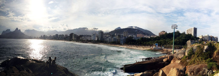 dusk at Ipanema